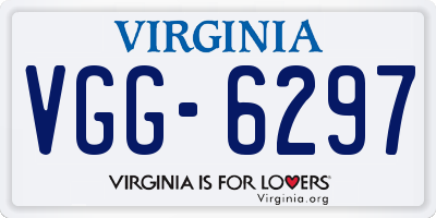 VA license plate VGG6297