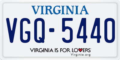 VA license plate VGQ5440
