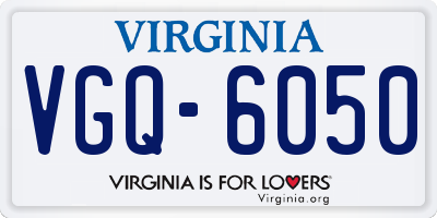 VA license plate VGQ6050