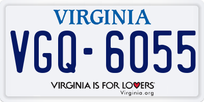 VA license plate VGQ6055