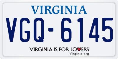 VA license plate VGQ6145