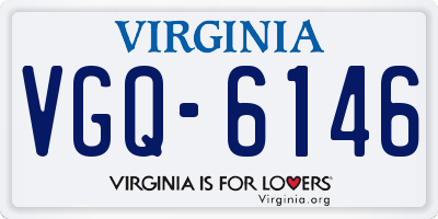 VA license plate VGQ6146