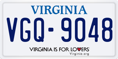 VA license plate VGQ9048