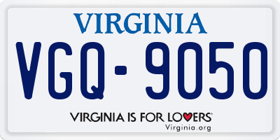 VA license plate VGQ9050