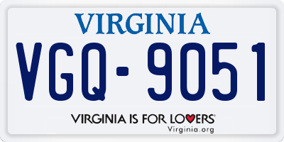 VA license plate VGQ9051