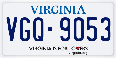 VA license plate VGQ9053