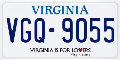 VA license plate VGQ9055