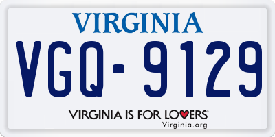 VA license plate VGQ9129