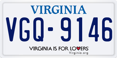 VA license plate VGQ9146