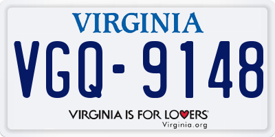 VA license plate VGQ9148