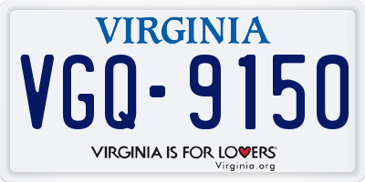VA license plate VGQ9150