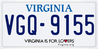 VA license plate VGQ9155