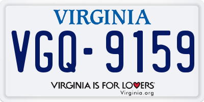 VA license plate VGQ9159