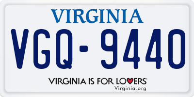 VA license plate VGQ9440