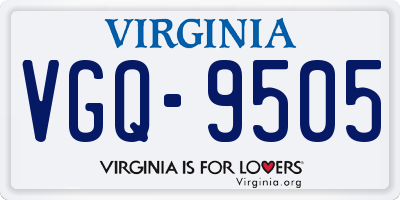 VA license plate VGQ9505