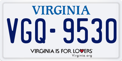 VA license plate VGQ9530