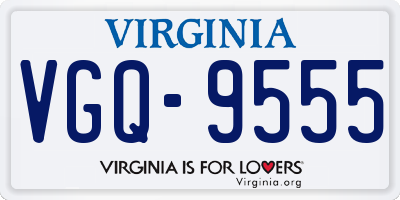 VA license plate VGQ9555