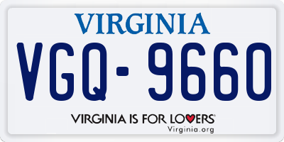 VA license plate VGQ9660