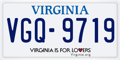 VA license plate VGQ9719