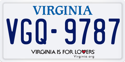 VA license plate VGQ9787