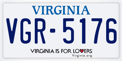 VA license plate VGR5176
