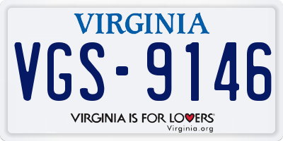 VA license plate VGS9146