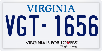 VA license plate VGT1656