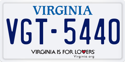 VA license plate VGT5440
