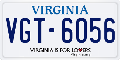 VA license plate VGT6056