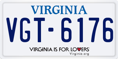 VA license plate VGT6176