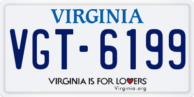 VA license plate VGT6199