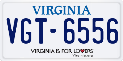 VA license plate VGT6556