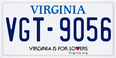 VA license plate VGT9056