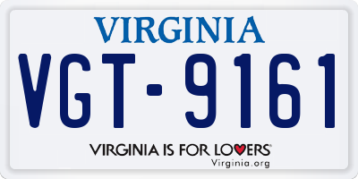 VA license plate VGT9161