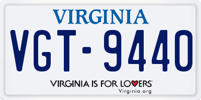 VA license plate VGT9440