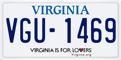 VA license plate VGU1469
