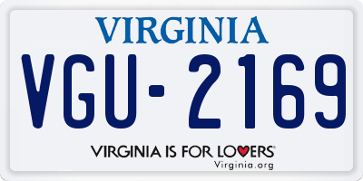 VA license plate VGU2169