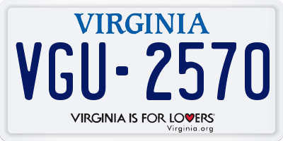 VA license plate VGU2570