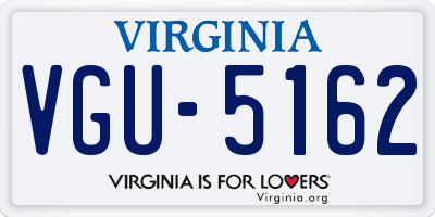 VA license plate VGU5162