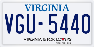 VA license plate VGU5440