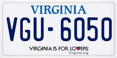 VA license plate VGU6050