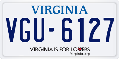VA license plate VGU6127