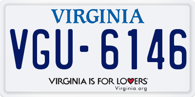 VA license plate VGU6146