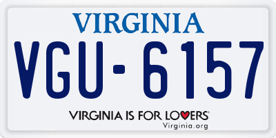 VA license plate VGU6157