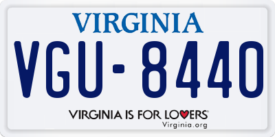 VA license plate VGU8440