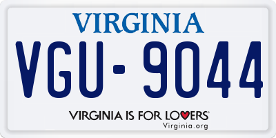 VA license plate VGU9044