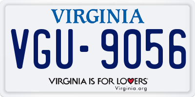 VA license plate VGU9056