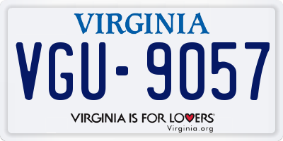 VA license plate VGU9057