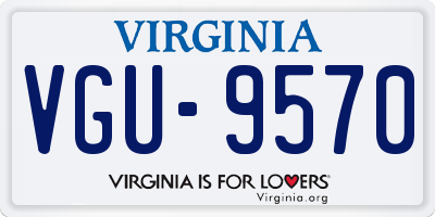 VA license plate VGU9570