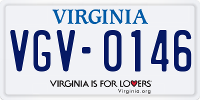 VA license plate VGV0146